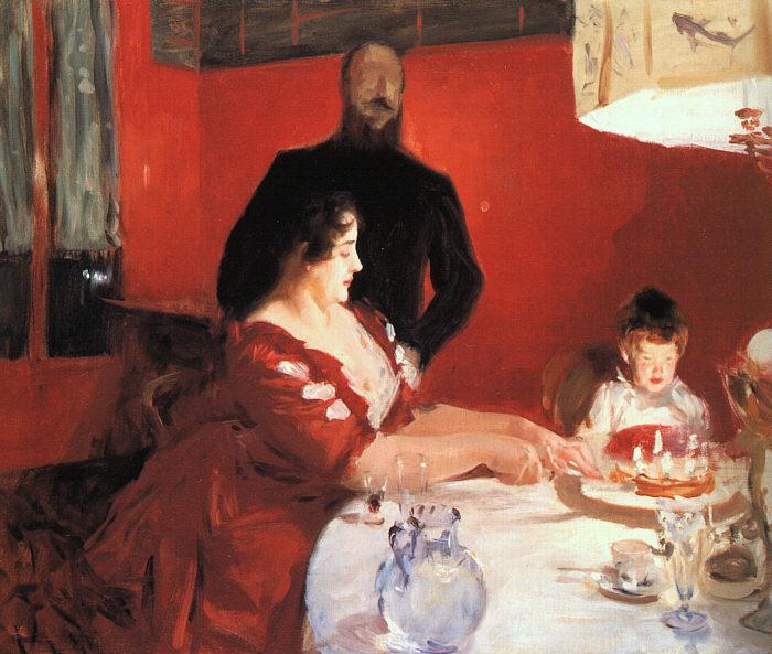 John Singer Sargent Fete Familiale oil painting image